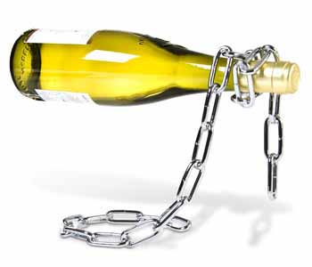 Chain Wine Bottle Holder - Floating Bottle Wine Holder